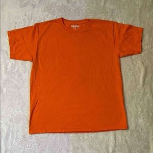 plain orange shirt